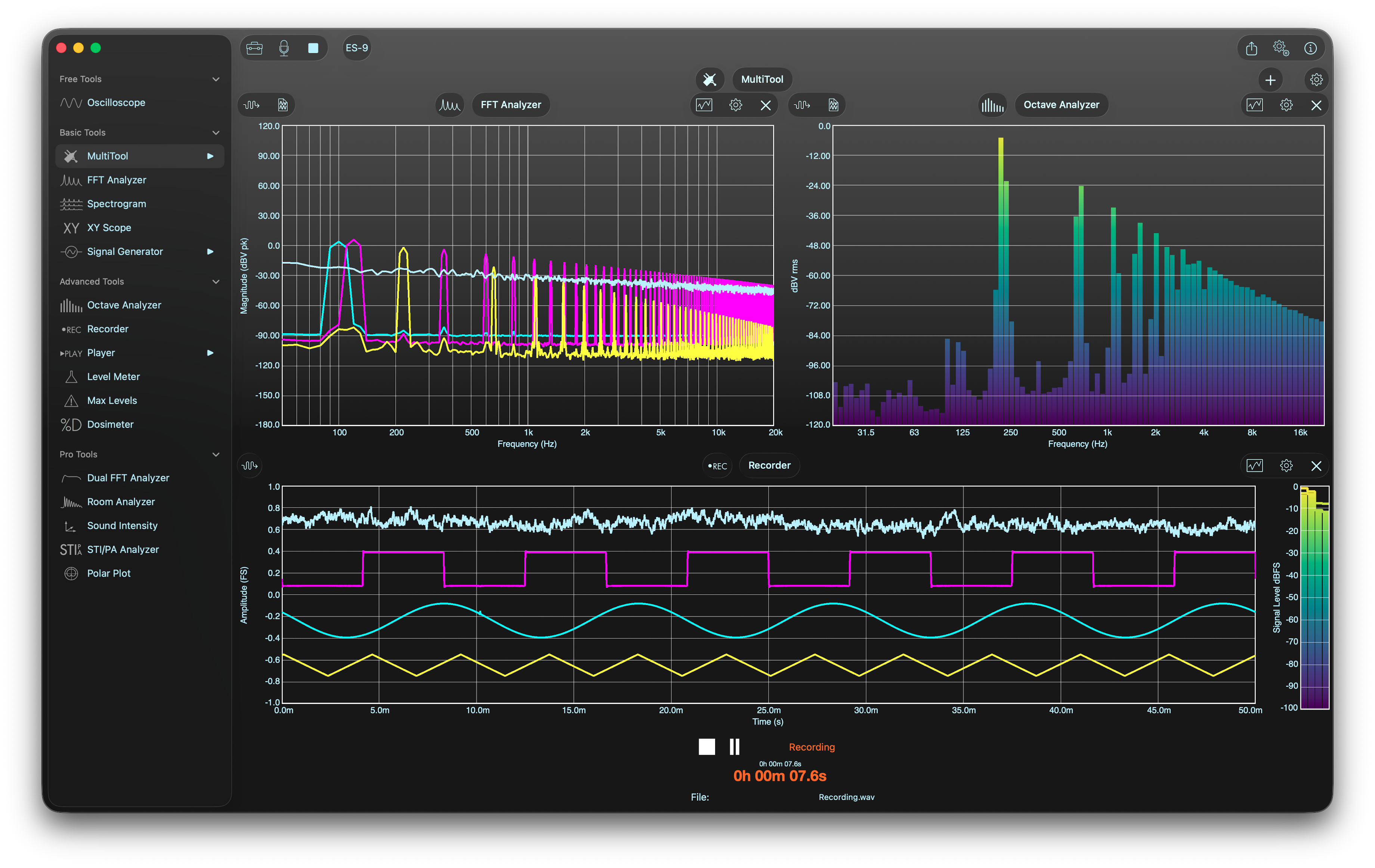 SignalScope X Screenshot